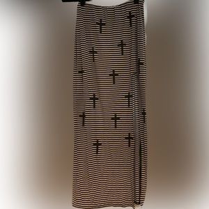 Womens Junior Long Slit Skirt